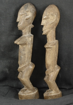 Dogon Ahnen Holz Figur - Ahnen Paar aus Mali / Afrika
