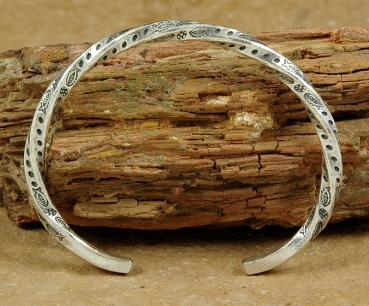 Massiver, gedrehter Tuareg Armreif aus Silber