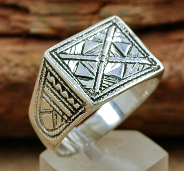 Massiver Tuareg Ring aus Silber - Tuaregschmuck