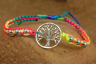 Regenbogen Armband - Baum des Lebens / Lebensbaum