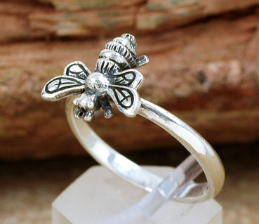 Preview: Schöner Ring aus Silber 925 - Silberschmuck - Biene