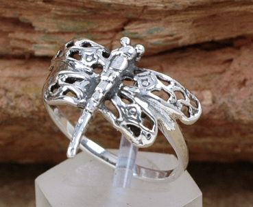 Schöner Silber Ring 925 - Libelle / Dragonfly