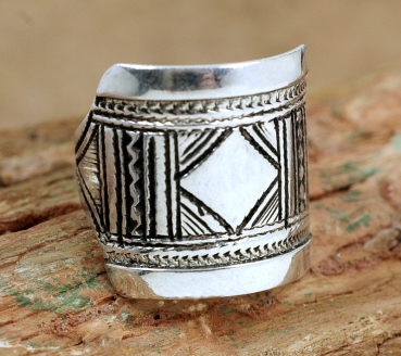 Preview: Schöner Tuareg Silber Ring - Tuaregschmuck