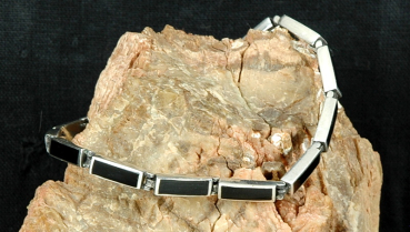 Schönes Silber Armband 925 mit Onyx