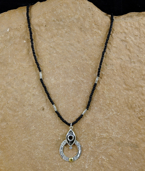 Preview: Silber Anhänger mit Ebenholz - Tuaregschmuck