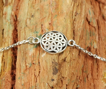Silber Armband 925 - Blume des Lebens / Lebensblume