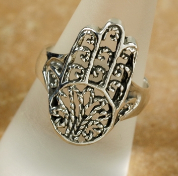 Silberring 925 - Hand der Fatima / Fatimas Hand