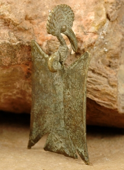 Toller Bronze Anhänger Calao / Kalao - Afrika Schmuck