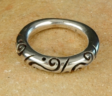 Toller Tuareg Ring - Silber mit schönem Muster