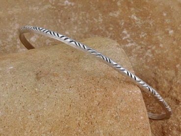 Preview: Tuareg Armreif - Schmal & Rund - Tuaregschmuck