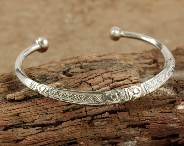 Preview: Tuareg Armspange mit ausgefallenem Muster