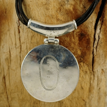 Tuareg Halskette Silber & Lapislazuli - Tuaregschmuck - Rückseite