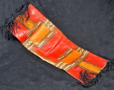 Preview: Tuareg Leder Kunst - Kissenhülle für Sitzkissen