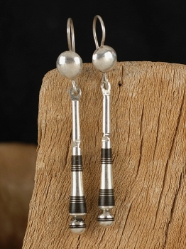Tuareg Ohrringe - Silber & Ebenholz - Tuaregschmuck