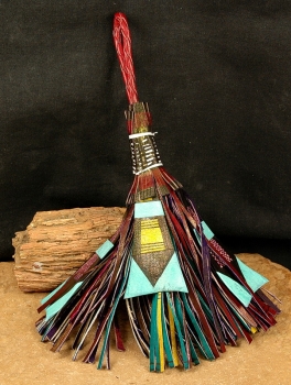 Preview: Tuareg Quaste aus Leder - Dekorativ + Wunderschön