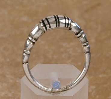 Tuareg Silber Ring mit Ebenholz - Tuaregschmuck