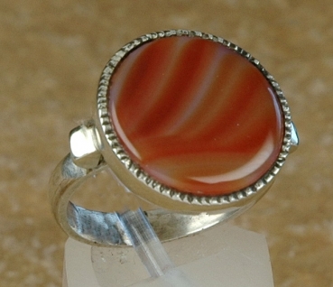 Tuareg Silber Ring mit rotem Achat - Tuareg Schmuck