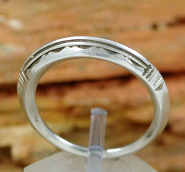 Tuareg Silber Ring - Schmal mit schönem Design