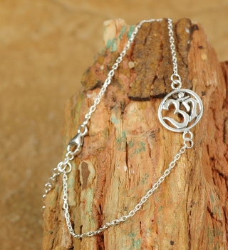 Silber Armband - Om Symbol