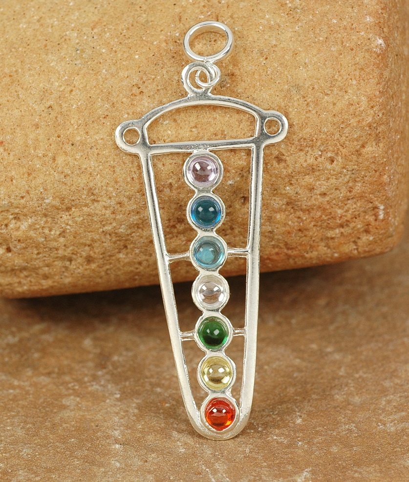 7 Chakra Stein Anhänger - .de