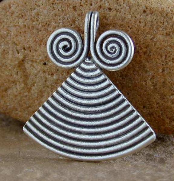 Silber Anhaenger Spirale