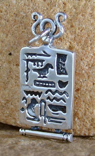 Silber Anhänger Hieroglyphen