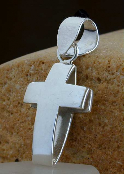 Silber Anhaenger Kreuz