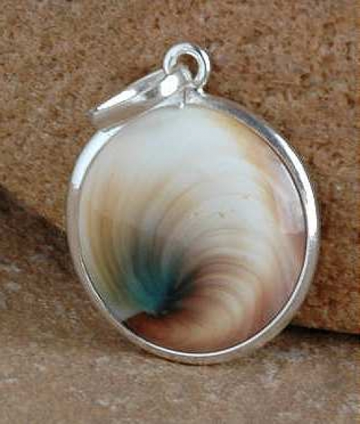 Silber Anhaenger - Auge des Shiva