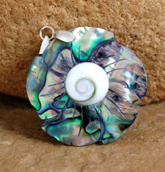 Silber Anhaenger Abalone