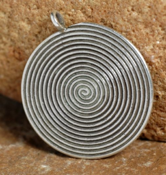 Silber Anhaenger Spirale