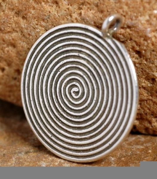 Silber Anhaenger Spirale