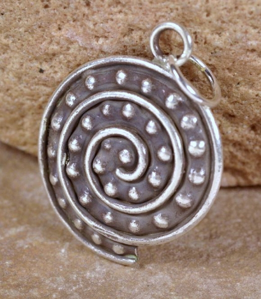 Silber Anhaenger Spirale