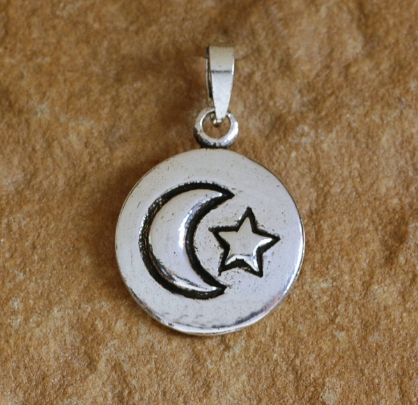 Silber Anhaenger Mond