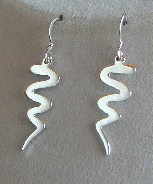 Silber Ohrringe - Schlange