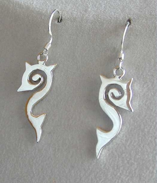 Silber Ohrhaenger - Spirale