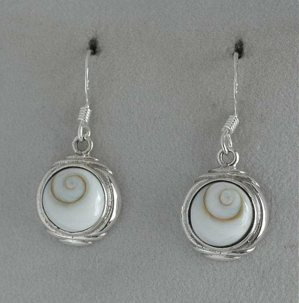 Silber Ohrhaenger - Shiva Auge