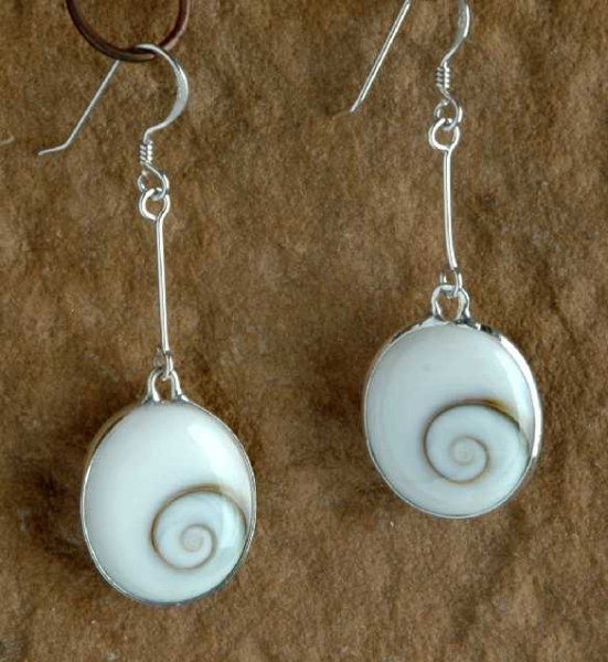 Silber Ohrhaenger - Shiva Auge