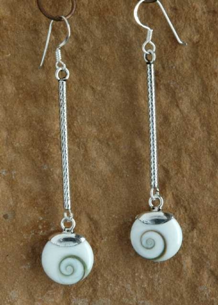 Silber Ohrhaenger - Shiva Auge