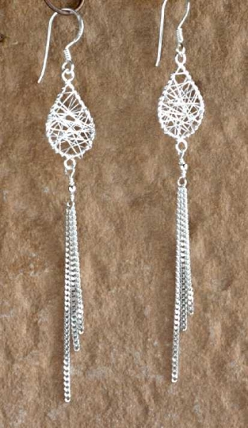 Silber Ohrringe - Oval