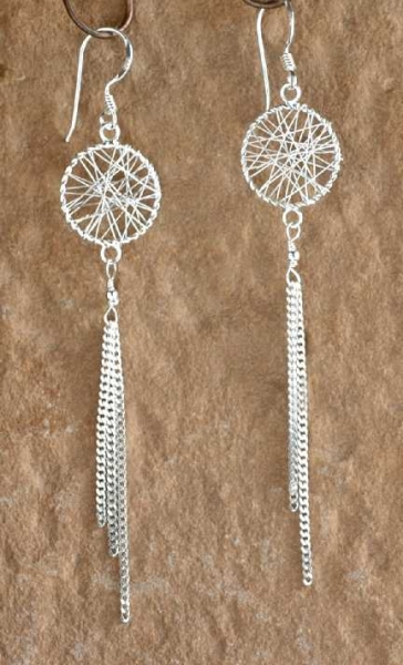 Silber Ohrringe - Kreis