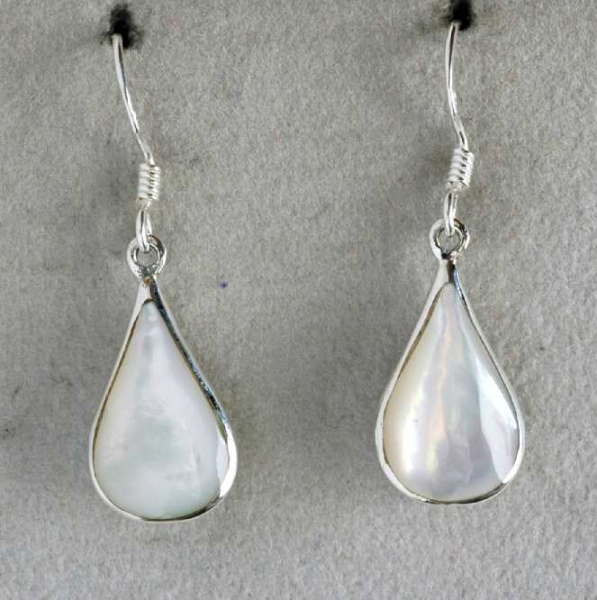 Silber Ohrhaenger Perlmutt