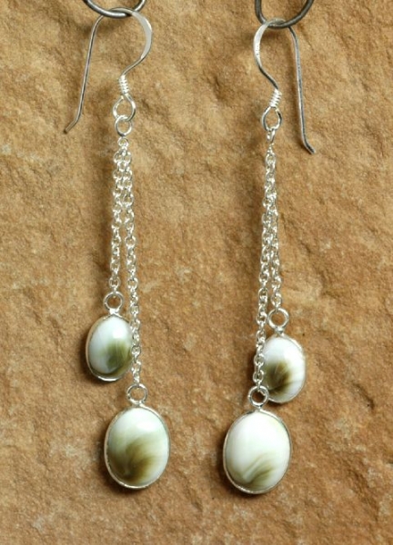 Silber Ohrhaenger - Shiva Auge