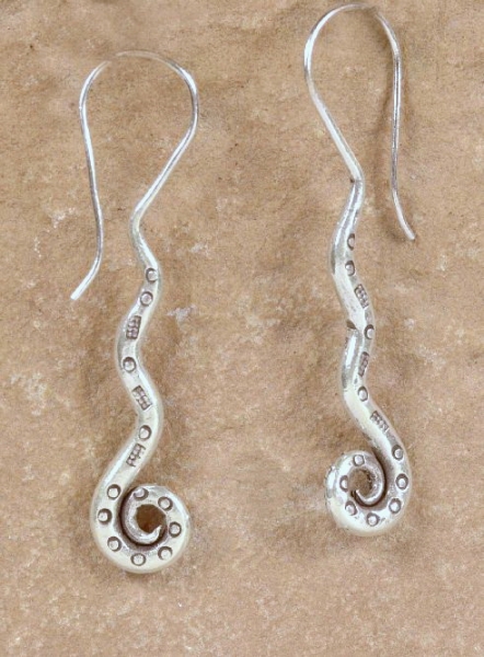 Silber Ohrringe - Spirale