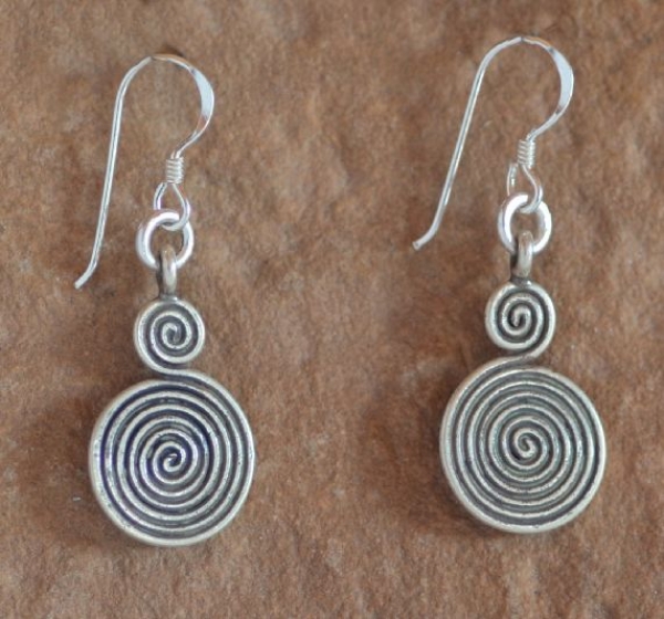 Silber Ohrringe - Spirale