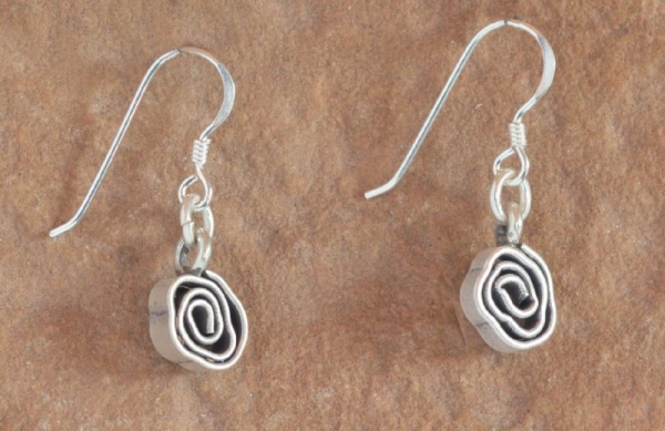 Silber Ohrhaenger - Spirale