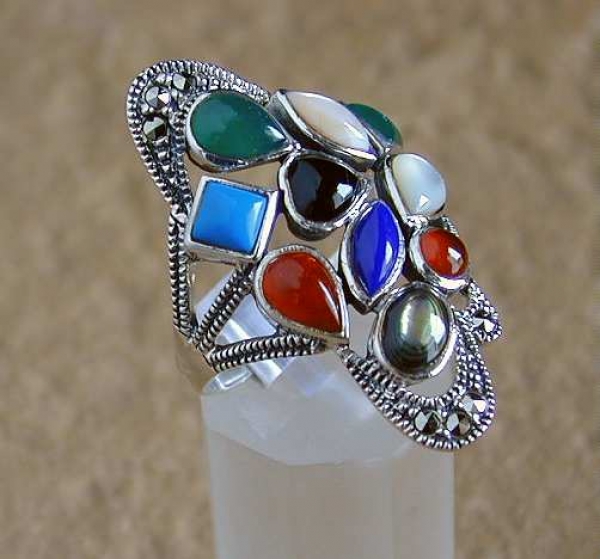 Markasit Silber Ring