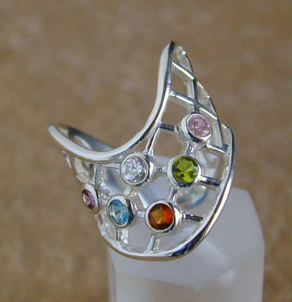 Silber Ring mit Zirkonia