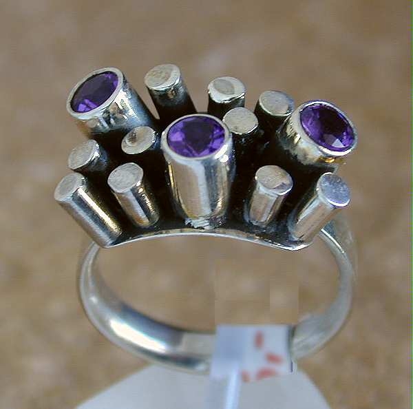 Silberring mit Amethyst