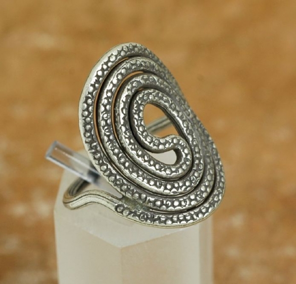 Silberring Spirale