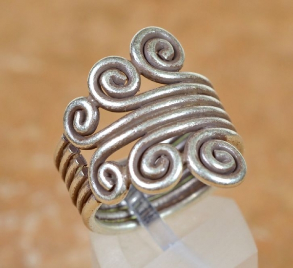 Silberring Spirale